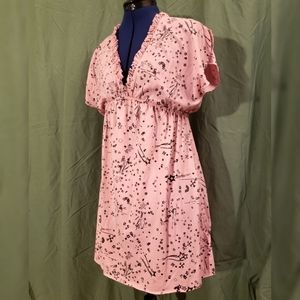 Pink Shooting Stars Babydoll Style Nightgown
